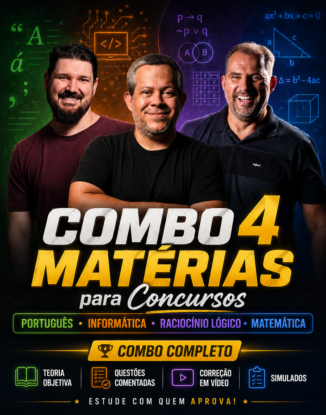 Combo Cursos Tripé da Aprovação
