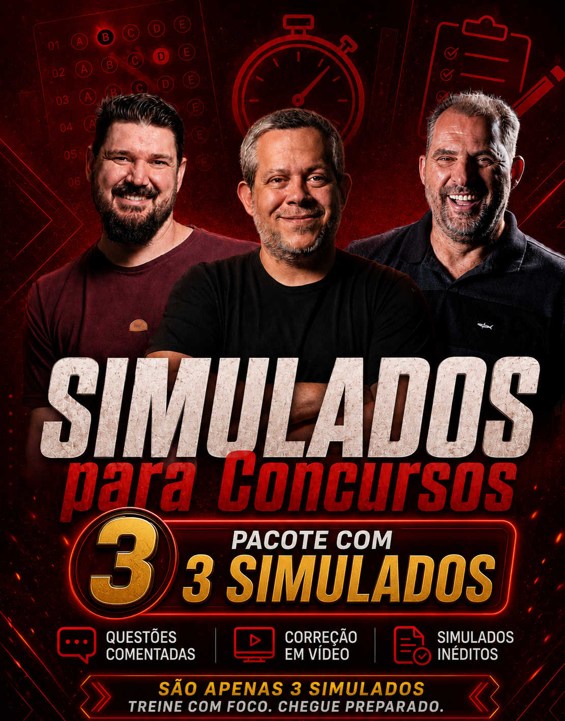 Pacote 3 Simulados Tripé da Aprovação!