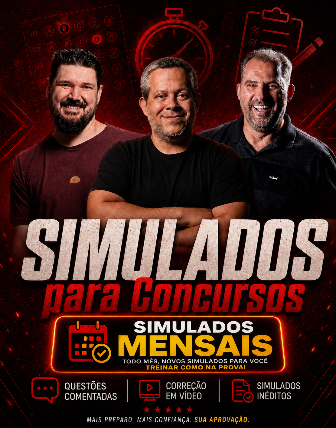 Simulados Mensais Tripé da Aprovação!